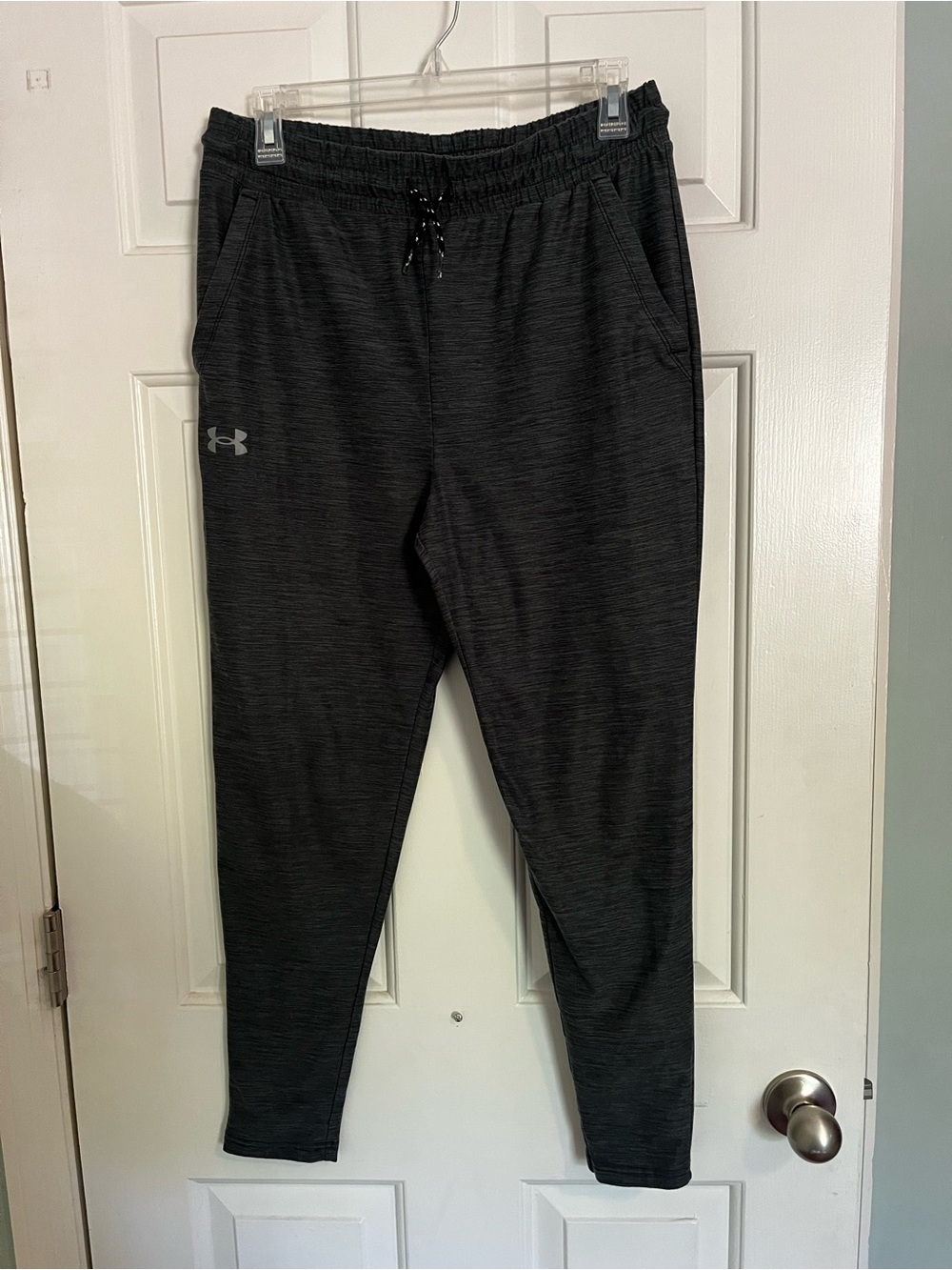 Under Armour Kids Black Heather Jogger Sweatpants